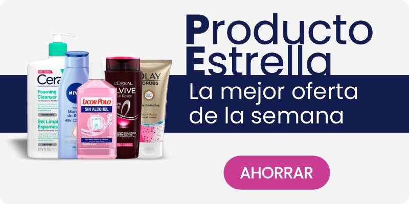 Texto de descuentos junto a logotipo de porcentaje grande